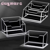 DAGMARC 1Pcs Bussiness Card Holder,  Transparent 1/2/3 Grids Business Card Box, Display Stand School