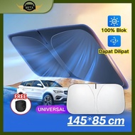 MATAHARI Car Window Sun Shield Cover Anti-Heat Car Umbrella Foldable Storage Car Sun Shield 145*85cm