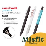 Uniball Jetstream EDGE 3 Multi Color Ballpoint 0.28 mm Pen Uni Ball Pen