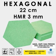 Hexagonal 22 cm - HMR 3 mm - Custom MDF board
