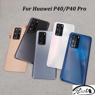 For Huawei P40 Pro Back Battery Cover Rear Panel Door Housing Case Repair Replacement Parts For Huawei P 40 P40Pro &amp; Camera Lens