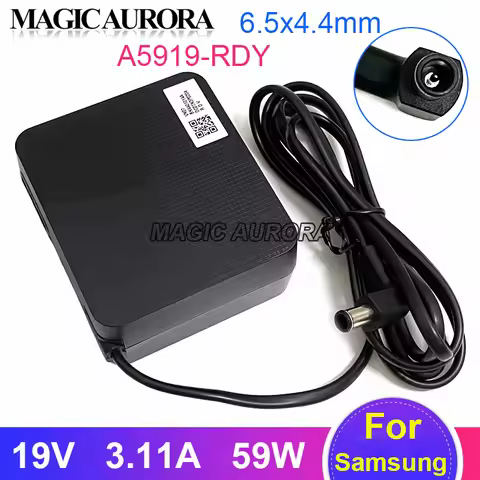 Genuine A5919_RDY AC/DC Adapter 19V 3.11A BN44-01014A Power Supply For Samsung LCD Monitor Charger 5