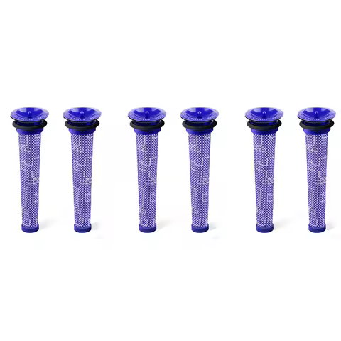 A98G-6 Pack Replacement Pre Filters For Dyson Vacuum Filter For Dyson V6 V7 V8 DC59 DC58 Replaces Pa