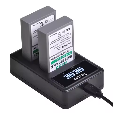 2000mAh BLS-5 BLS-50 Li-ion Battery/Charger for Olympus PS-BLS5,BLS-1,PS-BLS1,E-PL1,E-PL3,E-PM1,OM-D