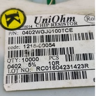 Resistor 0402 smd 10 ohm 16 watt