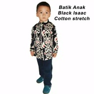 Long Sleeve Songket Batik Shirt For Children With Dayak Motif