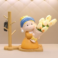 [Discount Free Shipping] Bouquet Girl Pendulum/Home Decoration/Cute Home Decoration/Light Luxury High-End Living Room Decoration/Restaurant Decoration/Hotel Decoration/Light Luxury Gift/Cartoon Decoration/Holiday Gift