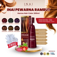 INAI PEWARNA RAMBUT - HENNA HAIR COLOUR 5 IN 1 INAI REPUBLIC HENNA DYE HAIR