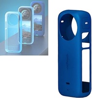 Honlyn Silicone Protective Case for Insta360 X3 / ONE X3 Sleeve Case Cover Panoramic Action Camera Accessories (Blue)