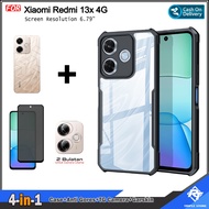 Paket 4in1 Case Xiaomi Redmi 13x 4G Free Screen Protector Free Camera Lens Protector and Garskin