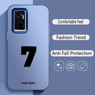 For Vivo S10e 5G&Vivo V23e 4G&Vivo V23e 5G , Lucky number 7, Sunrise,high-quality matte anti drop IM