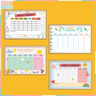 Erasable Wipe and Clean Sunday School Lesson Schedule Poster | Wall Weekly Schedule Planner
