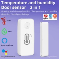 Tuya 2 In 1 Detecter Universal Smart Life Temperature And Humidity Detector Remote Control Zigbee Door Sensor