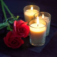 Anglo Wax 6x Glass Jar Candle, 12 hours burning, 6 pieces in a box