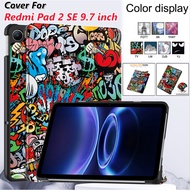 Smart Case For Xiaomi Redmi Pad 2 SE 9.7 inch 2026 Tri-folding Flip Stand Tablet Cover For Red mi Pa