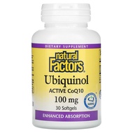 Natural Factors, Ubiquinol, Active CoQ10, 100 mg & 200mg