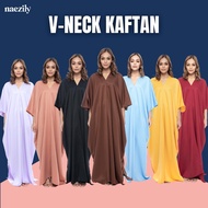 V-Neck Kaftan Baju Butterfly / Baju Kelawar | Kaftan Muslimah by naezily