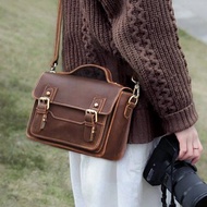 【免費刻名字】真皮劍橋包 男士單肩包 牛皮斜背包 郵差包 側背包