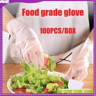 FJONE 100pcs/Box Food Grade Glove Disposable Plastic Clear Gloves Food Eco-Friendly Gloves For Kitch