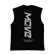TANK/ Domination Labs Oversize Black Move Singlet S-3XL