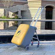 กระเป๋าเดินทาง QBOX สำหรับเด็ก 20 นิ้ว ที่เด็กสามารถนั่งได้ รถเดินเล็กสำหรับเดินทาง กระเป๋าเดินทางแบ