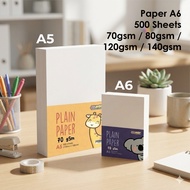 500 Sheets Simili White Copy Paper A6 A7 70gsm 80gsm 120gsm 140gsm – Smooth Finish for Sharp Prints