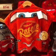 香港迪士尼樂園 Pixar 系列 Cars 反斗車王 Lightning McQueen 閃電王麥坤小童連帽沙灘毛巾 ❣️Order: 60229282❣️