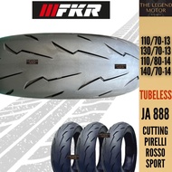 FKR JA888 110/70-13 130/70-13 110/80-14 140/70-14 Tubeless Cutting Pirelli Diablo Bunga ROSSO SPORT 