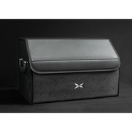 Xpeng x9 อุปกรณ์จัดระเบียบรถยนต์ กล่องเก็บของ กล่องอเนกประสงค์ ลังเก็บของพลาสติก ท้ายรถ abs ของแต่งร