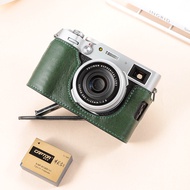 Fuji x100f Camera Bag Leather Case X100V X100S X100T Camera Protective Case Half Case Base Open Hole