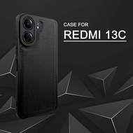 EllaStuff COD Available Case Xiaomi Redmi 13C / poco C65 Softcase PREMIUM LEATHER BLACK Casing Xiaom
