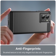 HMD Barca Fusion X1 Carbon Fiber Wiredrawing Phone Case Soft TPU Mobile Cover