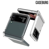 Galaxy Z Flip4 SM-F721U CASEBURG 360-Protection 折疊鉸位全包邊 水晶透明 手機硬殼 全包邊保護殼 0172A