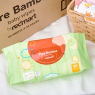 RedMart Pure Bamboo Baby Wet Tissue / Wipes (FSC 100%) 24 x 80pcs - Case