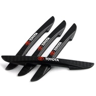 4Pcs Car Anticollision Bar Side Adhesive Stripes Door Strip Protector Guard Bumper Protector Stickers Car Protector Strip For toyota Corolla Yaris Vios Hilux Hiace Wish Auris Prius Previa RAV4