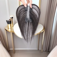 5.5cmx11cm Traceless Lace 100% Human Hair Topper Cover Top Parting Line Clip in 25cm