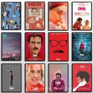 Her Joaquin Phoenix Classic Movie Poster Quality Wall Art Home Decor,No Frame Canvas Painting Gift K