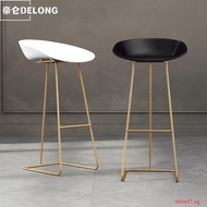 Nordic Bar Chair Bar Stool Gold Iron Stool Modern Simple Home High Chair kline21.sg