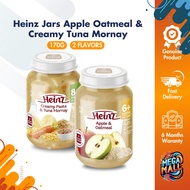 Heinz Jars Apple Oatmeal &amp; Creamy Tuna Mornay 170g Baby Food Delightful Flavors Nourishing Delicious Meal