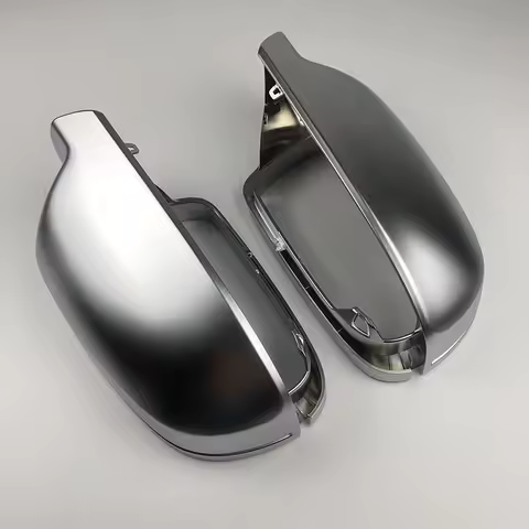 Matt Silver Rearview Side Mirror Cover Caps For Audi A4 B8.5 B8K A3 8V S3 RS3 A5 B8 B9 B7 B6 C7 A8 D