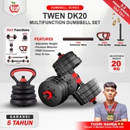 Dumbbell Set TWEN 20KG DS20 DS20K DK20 Barbell Kettlebell Set Adjustable Dumbbell Gym Fitness Sports