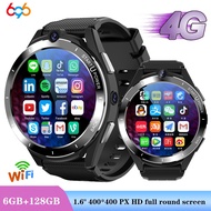 4G Full Netcom Smart Watch Men RAM 6GB ROM 128GB GPS WIFI HD Video Call Waterproof Women Smartwatch Dual Camera Heartrate Sports