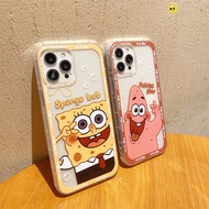 Cartoon Cute Casing Huawei Mate 20 30 40 P50 Pro P40 P30 P20 Lite Nova 3E 4E Y9A Y7A Y9S Y7 2019 Honor 10 Play 8X SpongeBob Patrick Design Silicone Soft Phone Case Couples Clear Anti-fall Protective Cover