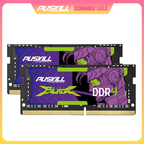 PUSKILL Gamer Memoria Ram DDR4 Notebook 2x16GB 2x8GB 32GB 3200MHz 2666MHz 1.2V 260pin Sodimm Laptop