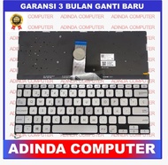 Keyboard Asus X409 X415 X415J X415JA X415M X415MA M415 Silver Backlit
