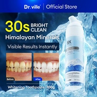 Original Dr.ville Teeth Whitening Toothpaste 8X Niacinamide Toothpaste Mouthwash Remove Tooth Stains