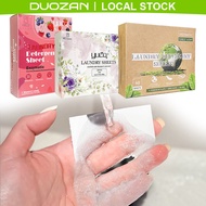 DUOZAN Eco Laundry Sheet Detergent Travel Laundry Detergent Sheet Hypoallergenic Plant-Based