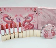 Real Shot❤ Special/90 Peach Blossom Dragon Lipstick Sample 5-Piece Set Gold Tube VersionContains 1.5