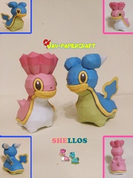 Pokemon shellos Papercraft