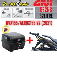 Nvx155 V2 (2021) AEROX155 NVX155 AEROX GIVI SRX SPECIAL MONORACK MONORACK J Tread Back Box B32N E250N B33NM